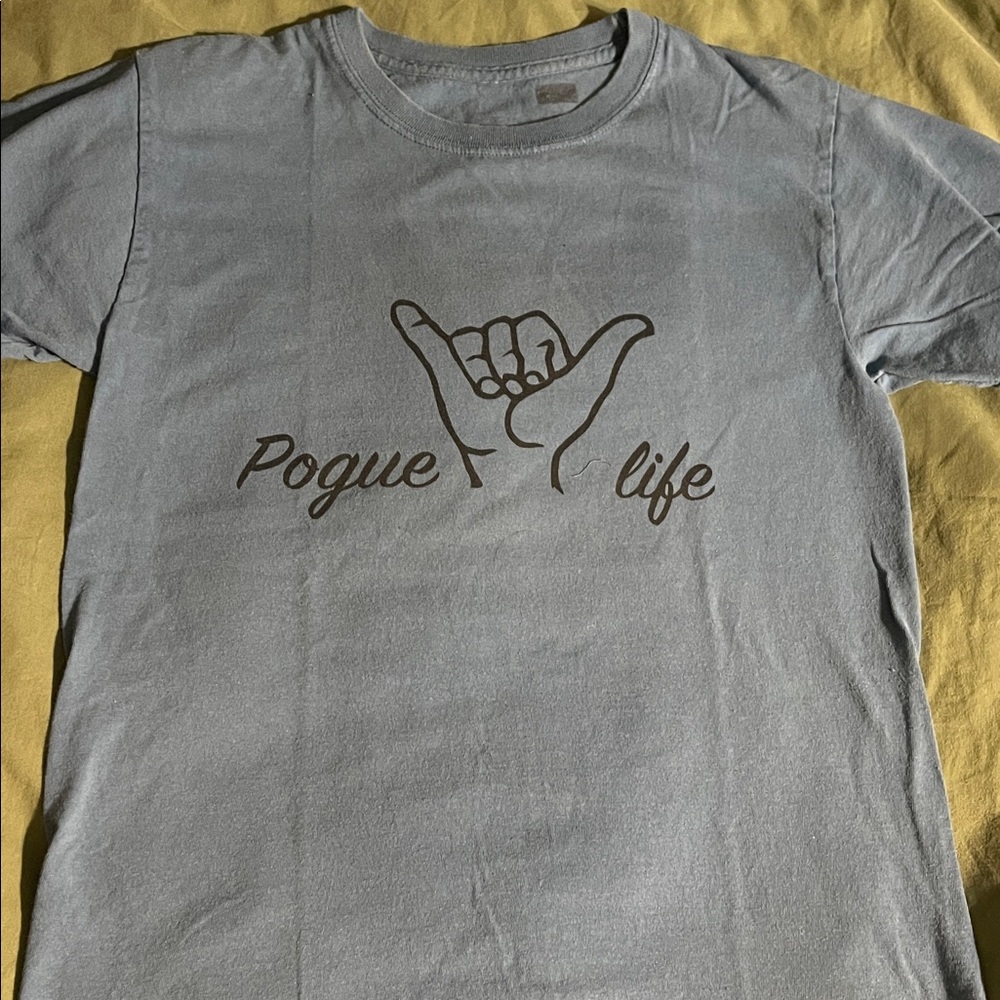 Blue 'Pogue Life' Graphic T-Shirt